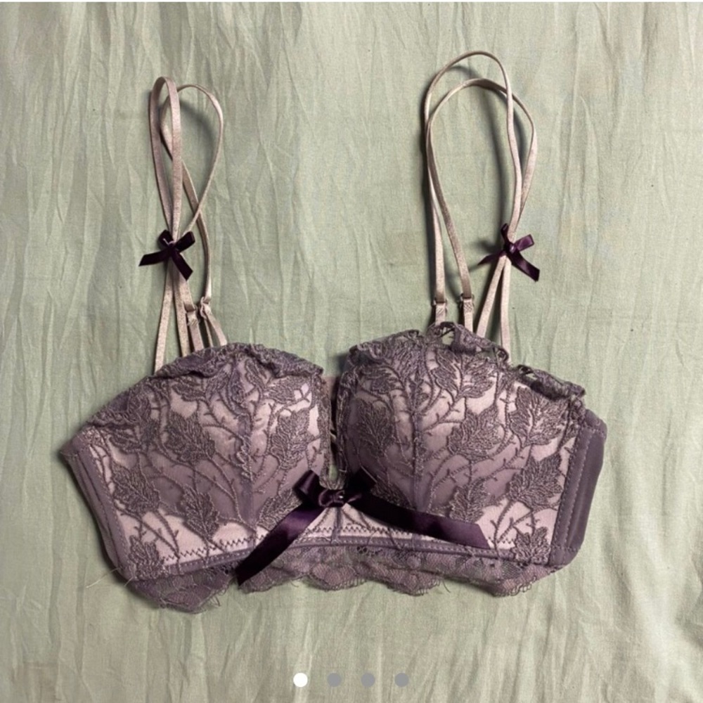 32B 32A Pink and purple lace bra
